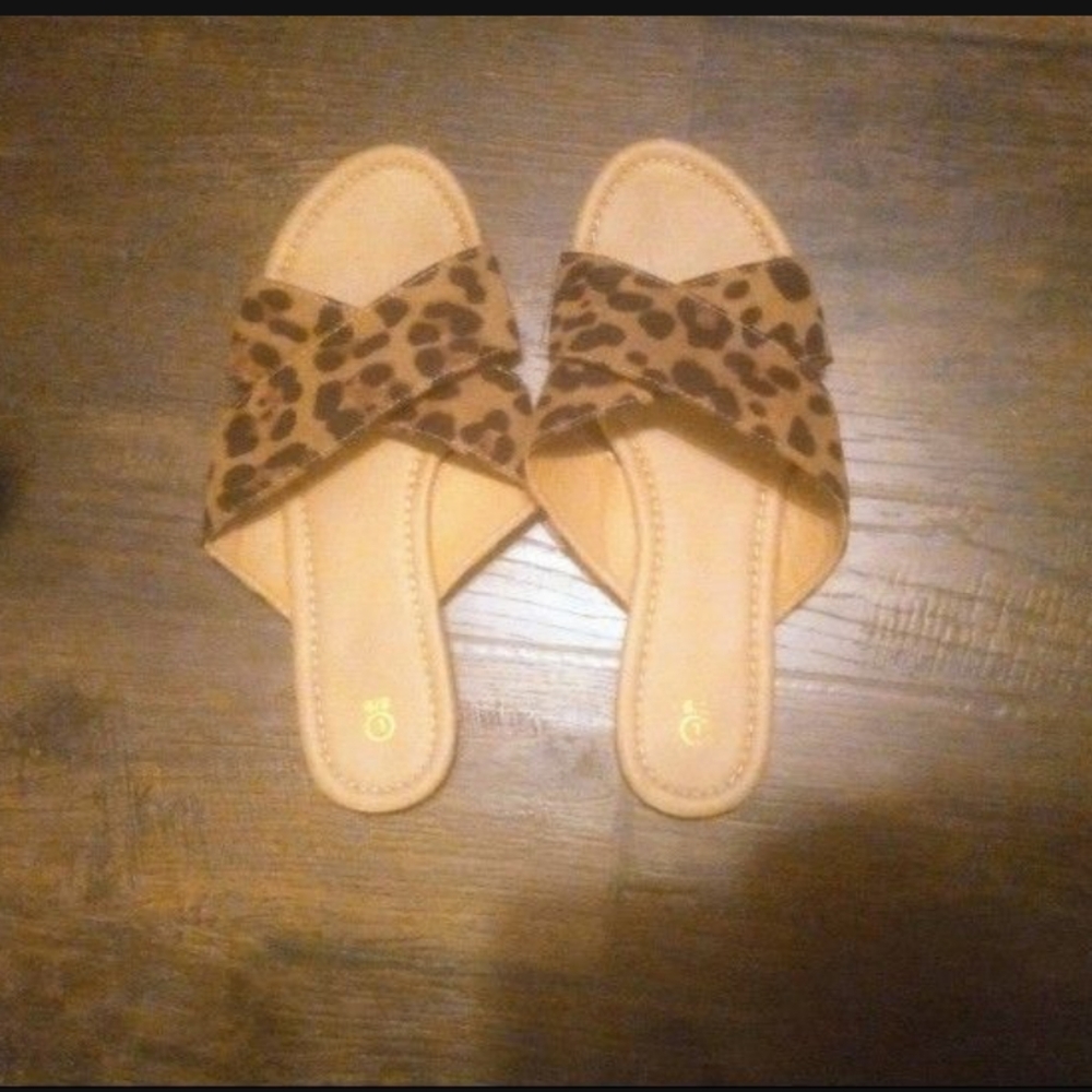 Troy Burch Leopard print Sandals